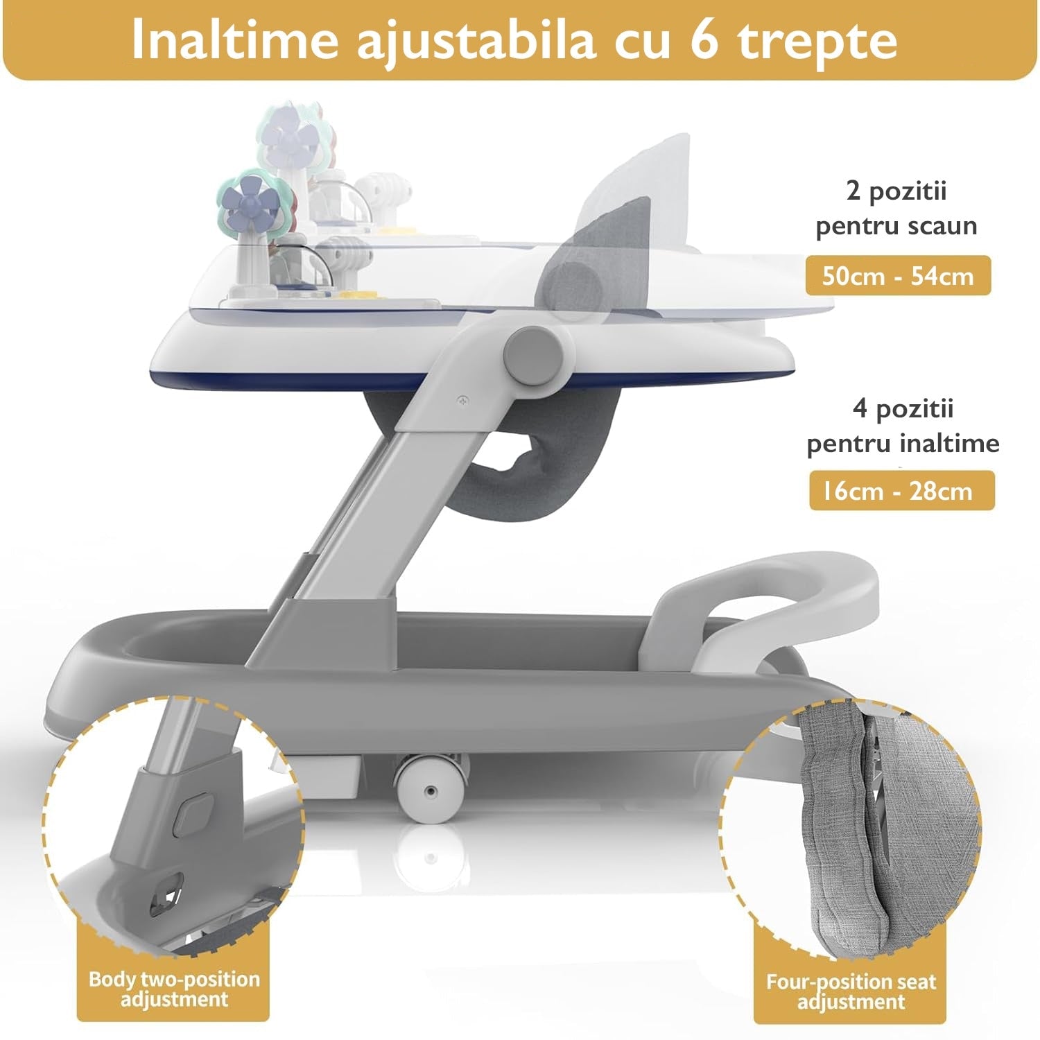 Premergator Copii 2 in 1 Reglabil 6 Trepte KidProtect Little Helper Premergator Copii 2 in 1 Reglabil 6 Trepte KidProtect Little Helper